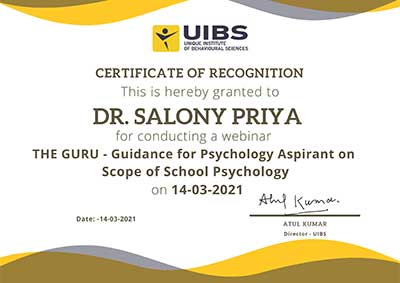 Certificate of Participation